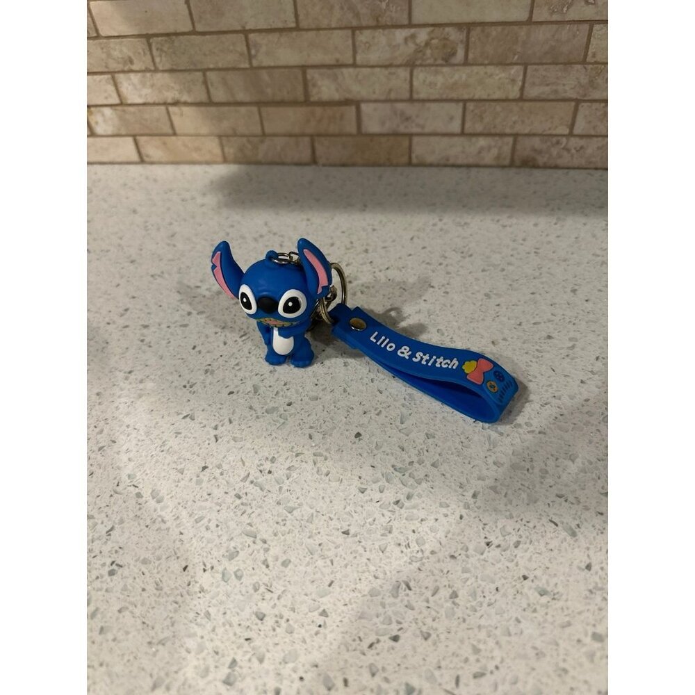 Disney Stitch Keychain Figure Backpack Clip Keyring‎ Pendant Wristlet